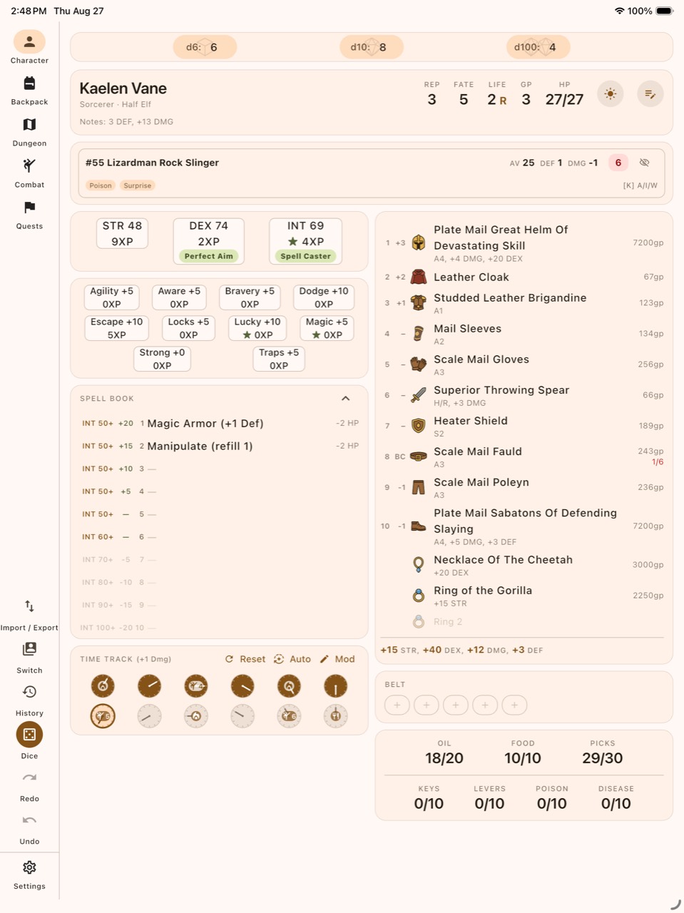 D100 Tracker screenshot 1