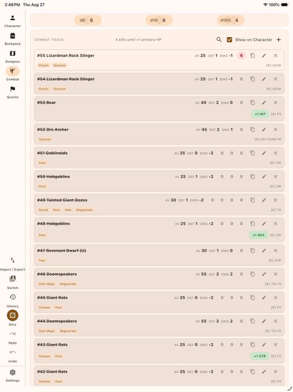 D100 Tracker screenshot 3